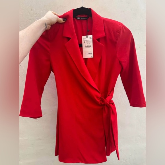 Zara Red Mini Dress - Picture 2 of 6